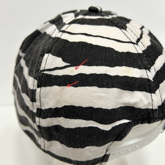Vintage Rare 90s ZEBRA F-117A Stealth Fighter Trucker Hat Snap Back Baseball Cap - Picture 7 of 9